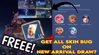 NEW ARRIVAL DRAW SKIN BUG CLAIM ANY SKIN IN JUST ONE DRAW??- MLBB 2024 #mobilelegends #bugml