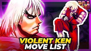 VIOLENT KEN MOVE LIST - Ultra Street Fighter II: The Final Challengers (USFII/USF2)