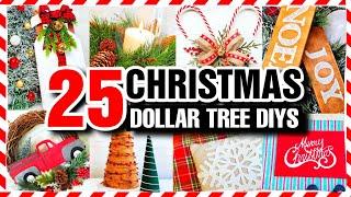 25 DOLLAR TREE DIY CHRISTMAS Decorations & Ideas 