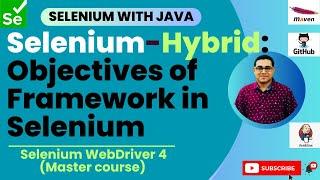 Session 60: Selenium-Hybrid | Essential Framework Types & Their Objectives  in Selenium !