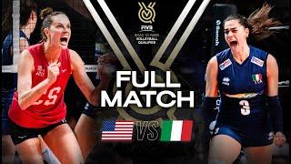  USA vs  ITA - Paris 2024 Olympic Qualification Tournament | Full Match - Volleyball