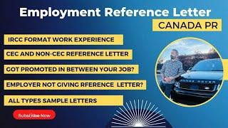 Employment Reference Letter Canada PR | Sample & Template in IRCC Format | Work Experience