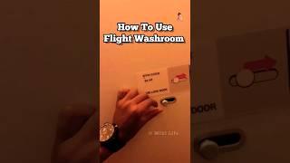 Flight Toilet System How To Use  First Time  #flight #toilet #howto #ytshort #viralshorts