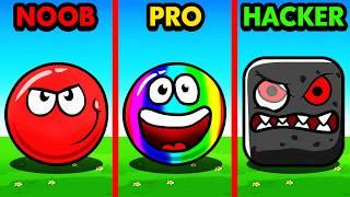 NOOB vs PRO vs HACKER RED BALL