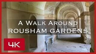 Walk with us around Rousham Gardens in the Cotswolds Oxfordshire England. Walled garden & dovecote.