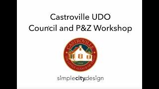 Castroville Unified Development Code Walkthrough