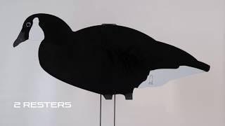 Dive Bomb Industries V2BW Black and White Canada Goose Silhouette Decoys