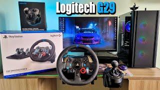  Logitech G29 Steering Wheel for PS5/PC + Shifter logitech unboxing |  Playing for the first time!