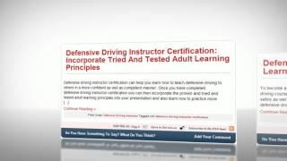 Defensive Driving Instructors by Outdoor Vital