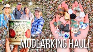 We Find 100 Year Old River Treasure! Mudlarking Haul (Beautiful Art Nouveau Finds!)