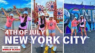 All the JUICY deets! What it's like on July 4th in New York City! Rory and Sage World Class Ep.109