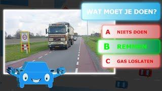 Compleet auto theorie examen december 2023 - gevaarherkenning - kennis - inzicht - voorrang