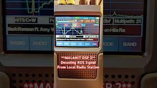 Malahit DSP 2 Decoding RDS signal from a local radio station. #Malahit #SDR #DSP2 #PortableSDR