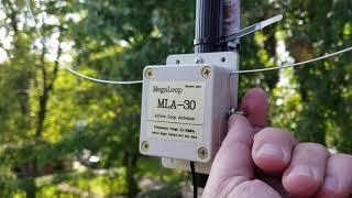 MLA 30 VS W6LVP loop antenna standing the harsh Canadian Winter