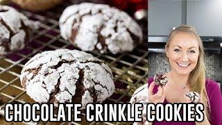 How to Make Chocolate Crinkle Cookies