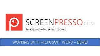 Working with Microsoft Word and Screenpresso