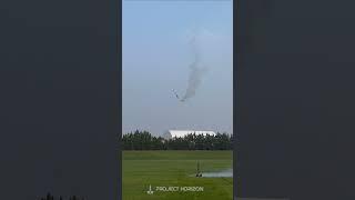 Eagle launches, does a gainer, then almost lands 