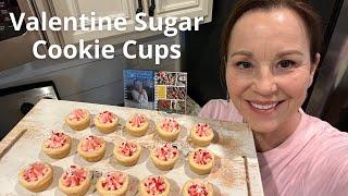 Valentine Sugar Cookie Cups | #Pillsbury | Valentine's desserts