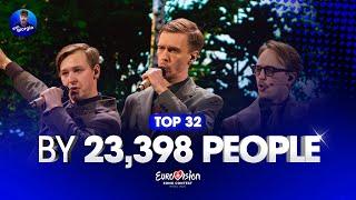 Eurovision 2025: Top 32 by 23,398 People