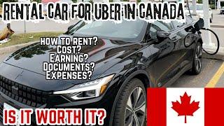 Rented an EV for Uber in Canada  | Is it Worth it? | How much money did I make? #uber