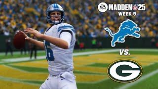 Detroit Lions vs. Green Bay Packers | Week 9 Madden 25 Simulation