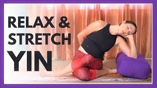 45 min Full Body Yin Yoga for Deep Relaxation - Yin With A Bolster