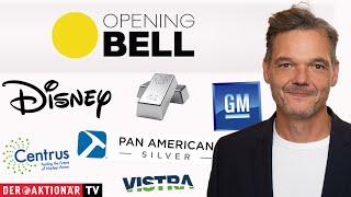 Opening Bell: Silber, Pan American Silver, GM, Centrus Energy, Vistra, Disney, Palantir, First Solar