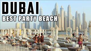 [4K] PALM WEST BEACH DUBAI Feat. The Beach at FIVE PALM JUMEIRAH! Walking Tour 2022