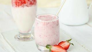 딸기라떼 만들기 : Ice Strawberry latte 리얼 생 딸기우유 [밥타임]