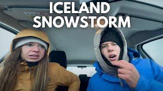 TRAPPED in a SNOWSTORM! - Winter in Iceland 