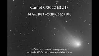 Comet C/2022 E3 ZTF in motion - 14 Jan. 2023