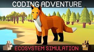 Coding Adventure: Simulating an Ecosystem