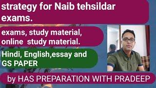 NAIB TEHSILDAR EXAMS 2021 STRATEGY-HIMACHAL PRADESH.