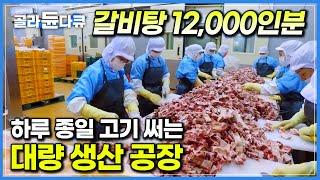 ‘최소 10톤’ 하루 종일 고기 썰어 갈비탕 12,000인분 만드는 대량 생산 공장┃극한직업┃#골라듄다큐