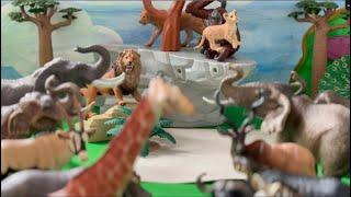 Thế giới đồ chơi động vật - Động vật hoang dã- Attractive fun safari animals diorama