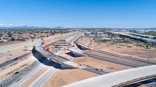 South Mountain Freeway Progress Drone Flyover | I-10 Papago Segment | March 2019