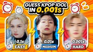 CAN YOU GUESS THE KPOP IDOL IN 0.001S? ‍⏰ (EASY-HARD) ️ ANSWER - KPOP QUIZ 