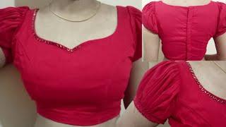 princess cut blouse cutting and stitching easy method