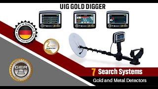 Raw gold, buried gold, precious metals, and treasures underground detector, UIG GOLD DIGGER Device