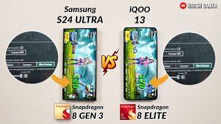 iQOO 13 VS Samsung S24 Ultra - 120 FPS BGMI Test With FPS Meter, Heating & Battery Test 