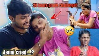 24 Hours PRANK Challenge with Sister!!  | Jenni’s Hacks