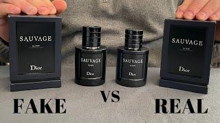 Fake vs Real Dior Sauvage Elixir Perfume 60 ML