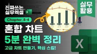 엑셀 차트 끝판왕, 혼합 차트 만들기 - 5분 완벽 정리! | 실무 핵심 | 진짜쓰는 실무엑셀 8-4-2