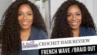 LULUTRESS FRENCH WAVE & BRAID OUT CROCHET HAIR REVIEW| LIA LAVON