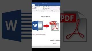 Cara Ubah Word ke PDF