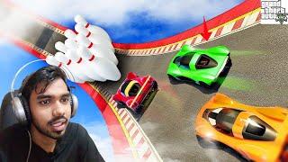 car vs car f2f Challenge 926.644% People Fall Down in This GTA 5 Race!