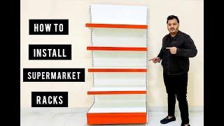 Supermarket rack installation | How to install departmental store racks | Racking India |