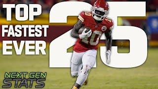 Top 25 Fastest Ball carriers of the Next Gen Stats Era