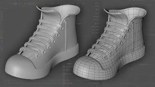 3D Shoe Modeling | Cinema 4D Modeling Tutorial