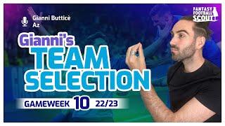 Keep That City Triple Up! | Gianni Buttice FPL Team Selection GW10 | Fantasy Premier League 22/23